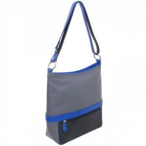 Ili handbag - blue and gray