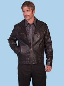scully jacket - leather