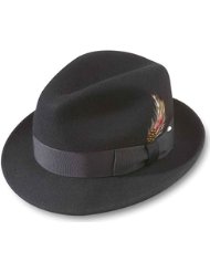 broner dress hat - black