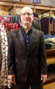 Gruppo Bravo's versatile faux suede jacket. Mike says "I get compliments every time I wear it!"